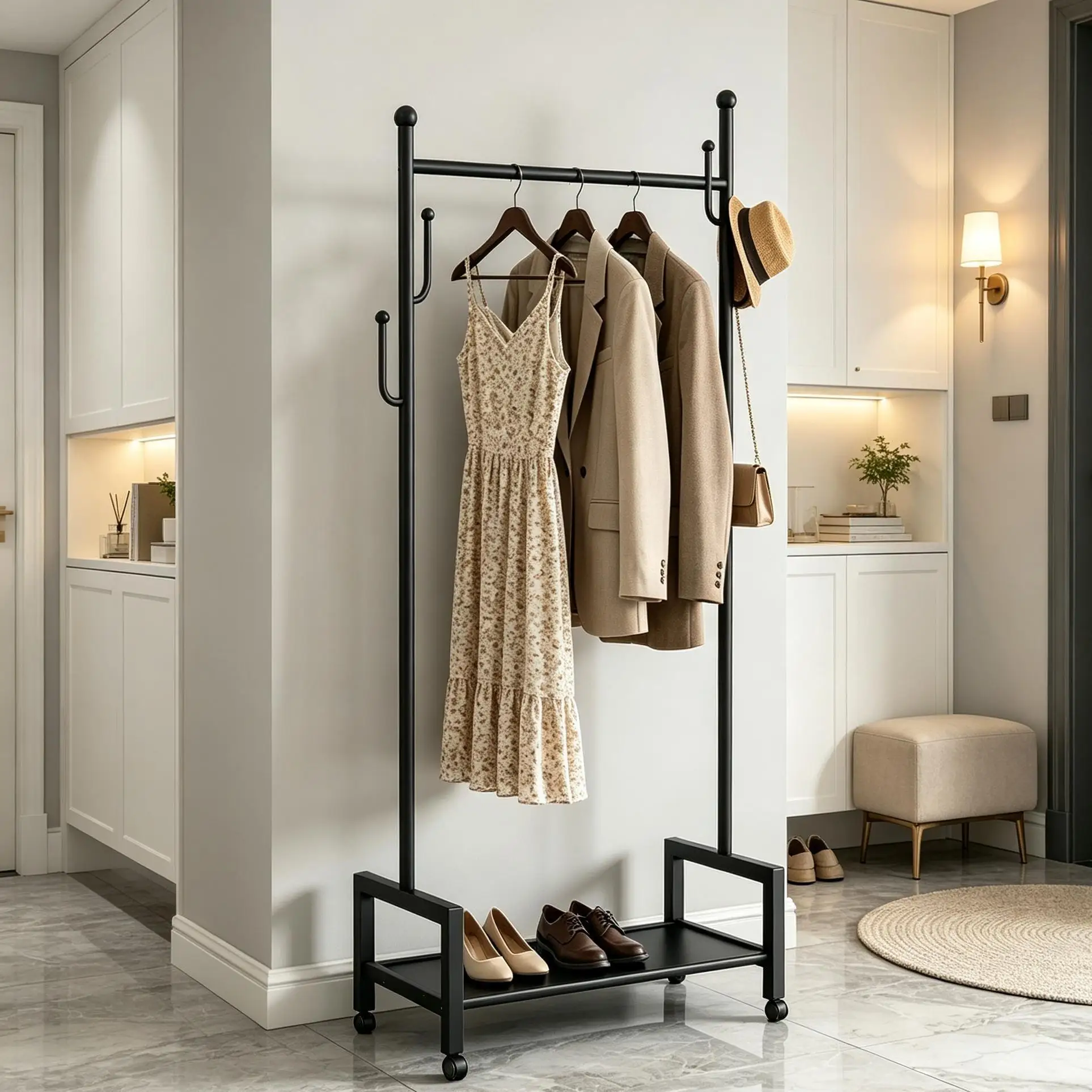 Floor-Standing Clothes Rack wi - Coat Rack Standing 评论和价格