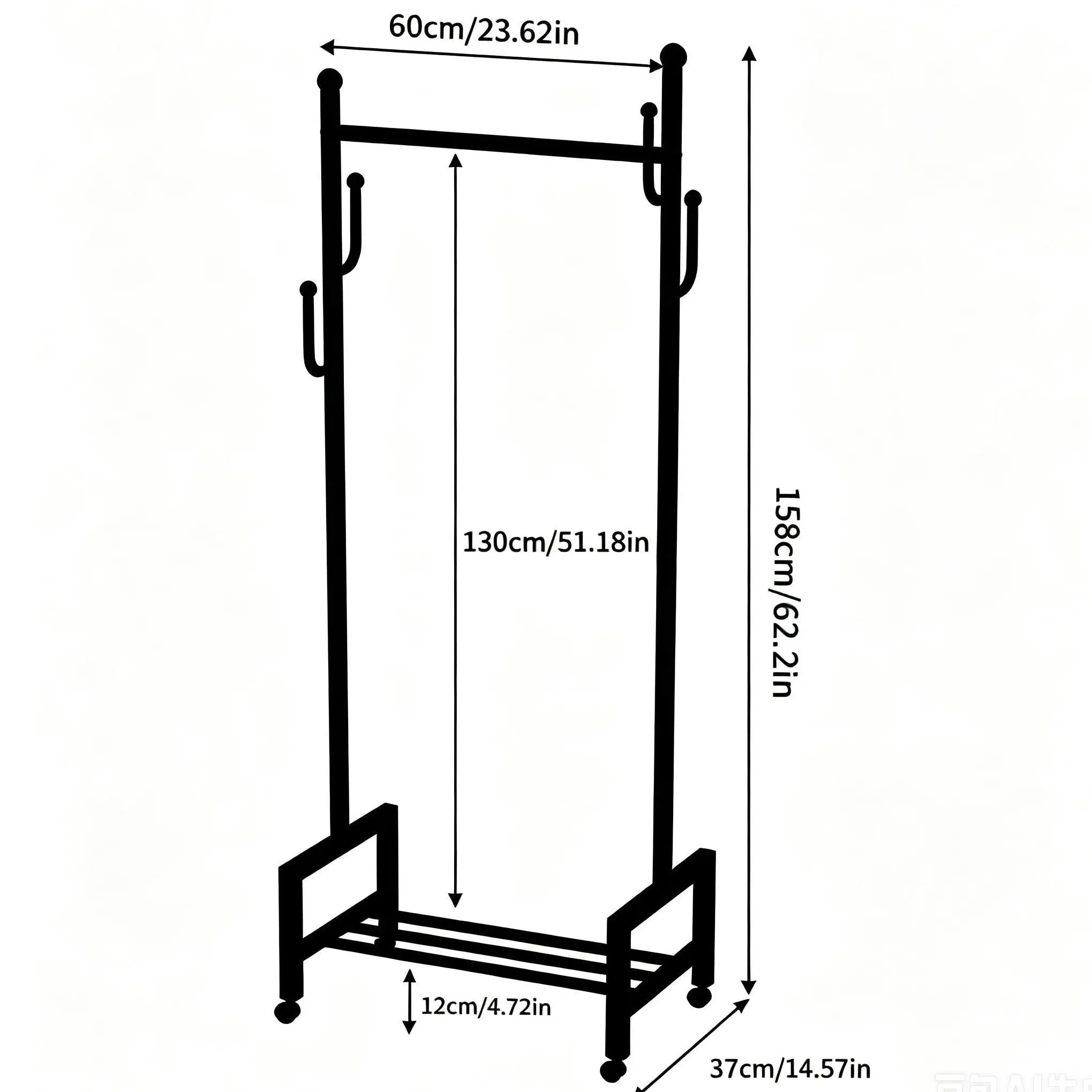 Floor-Standing Clothes Rack wi - Coat Rack Standing 评论和价格