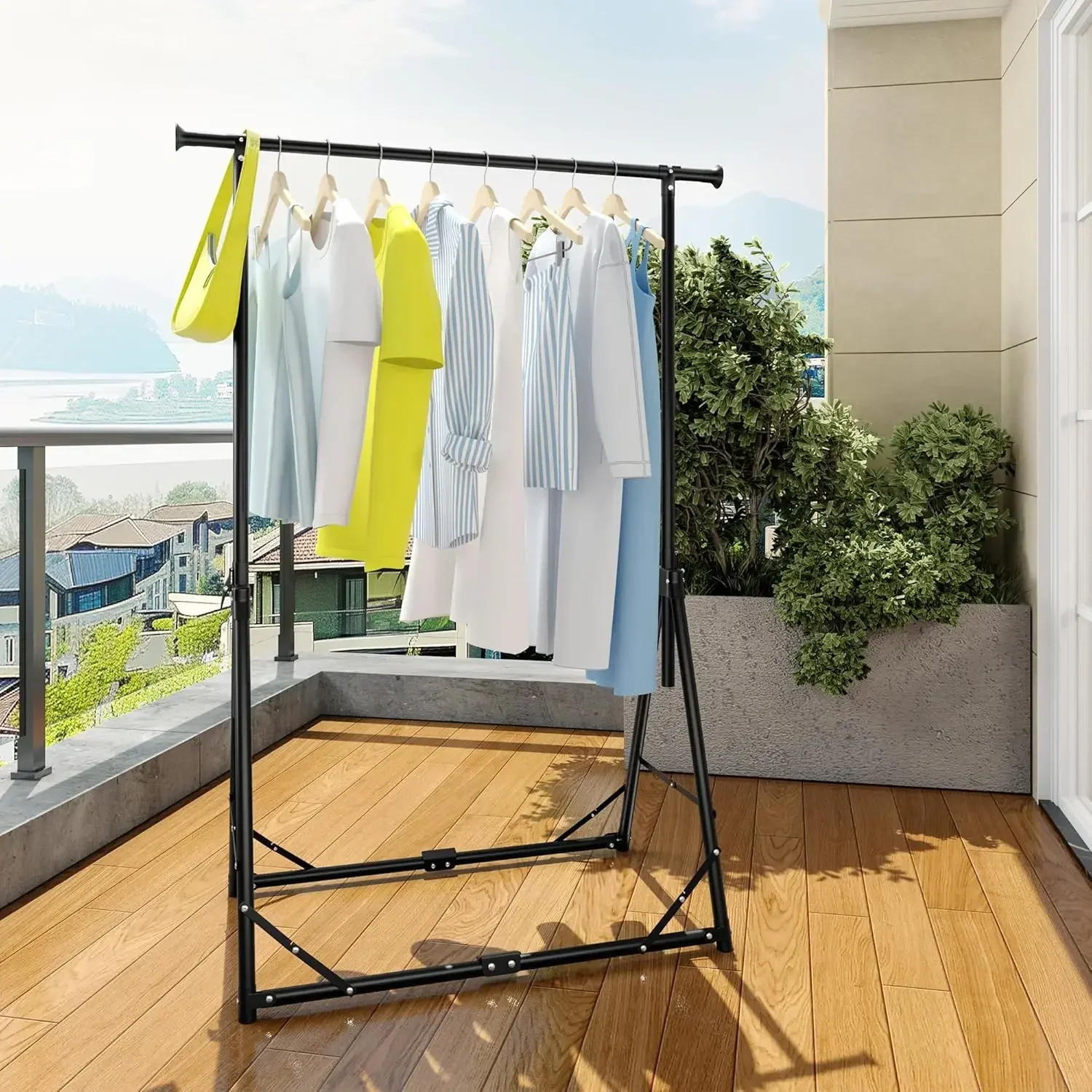 Collapsible Garment Rack Porta - Coat Rack Standing 评论和价格