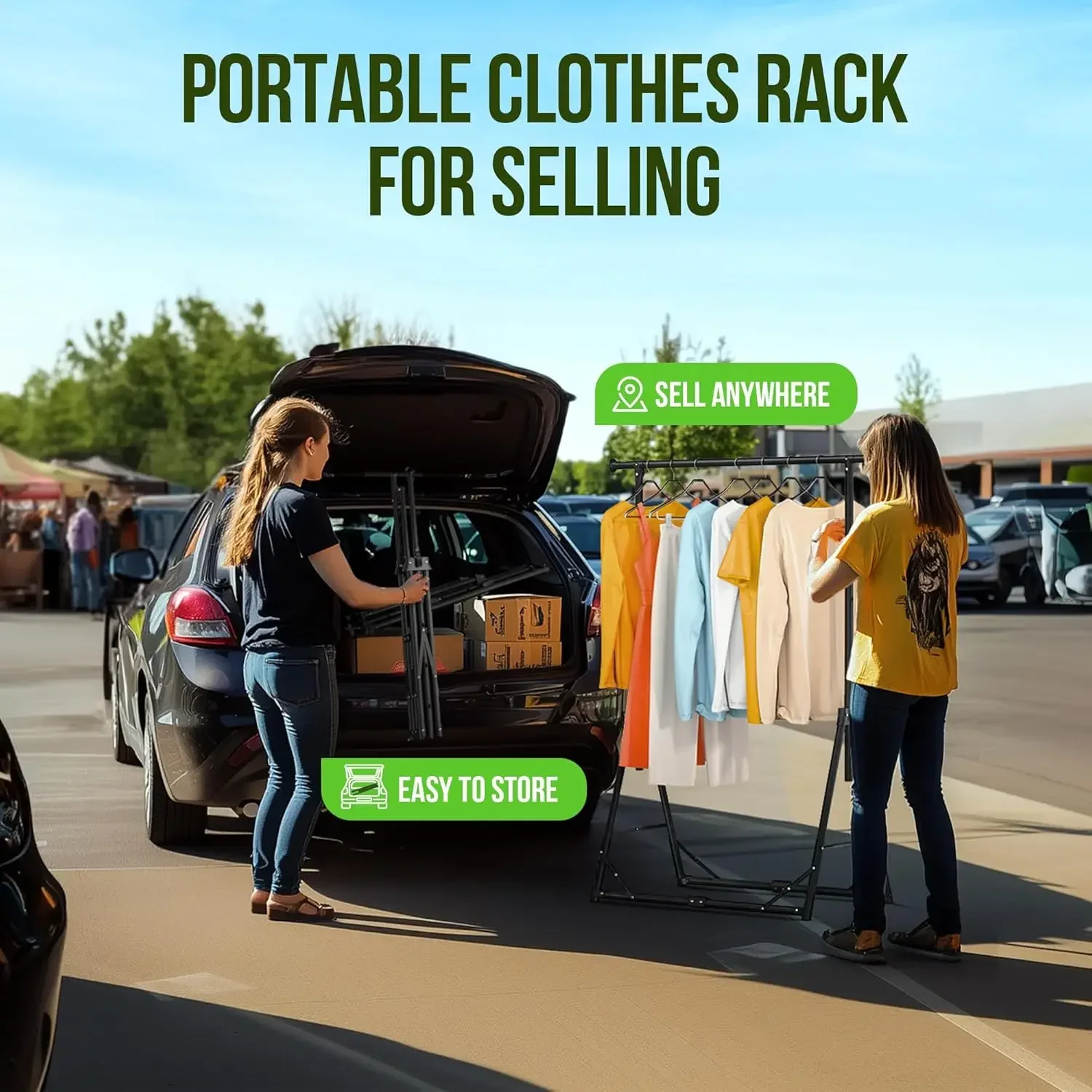 Collapsible Garment Rack Porta - Coat Rack Standing 评论和价格