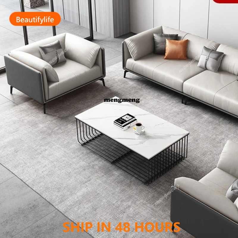 03 Cowhide Business Office Sof - Office Furniture Luxury 评论和价格