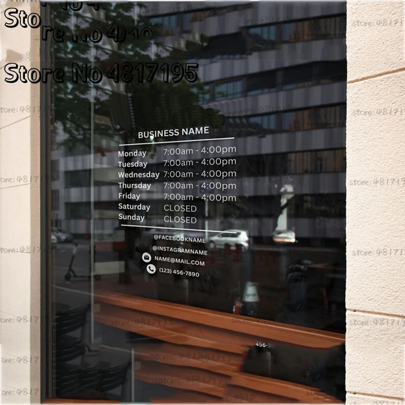 Opening Hours With Custom Busi - Office Furniture Logo 评论和价格