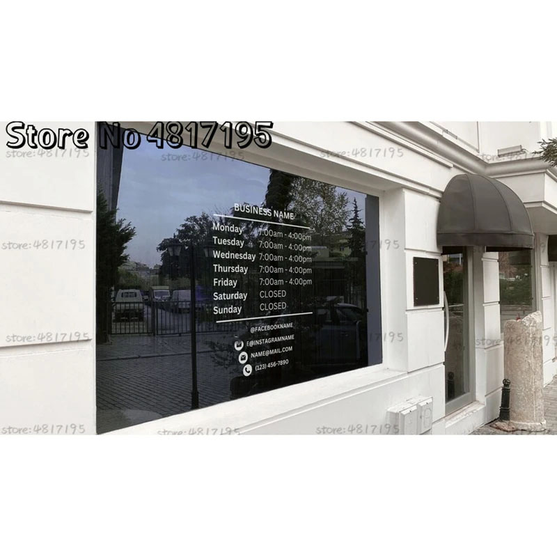 Opening Hours With Custom Busi - Office Furniture Logo 评论和价格