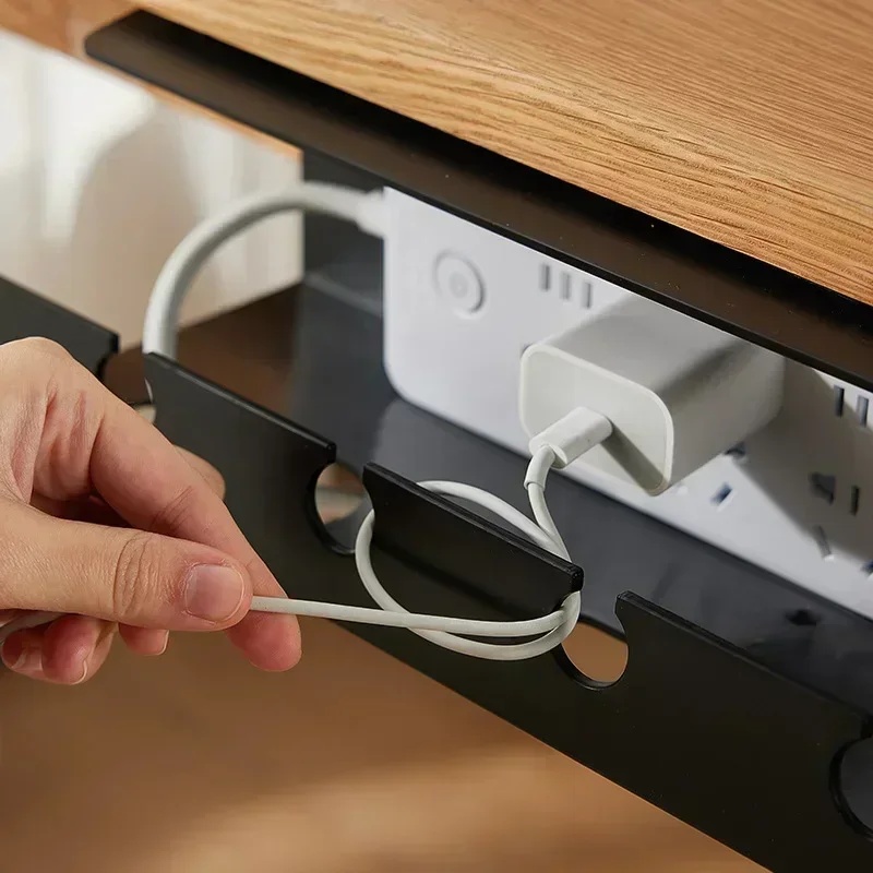 No Drilling Under Desk Cable T - Cable Tray Under Desk 评论和价格