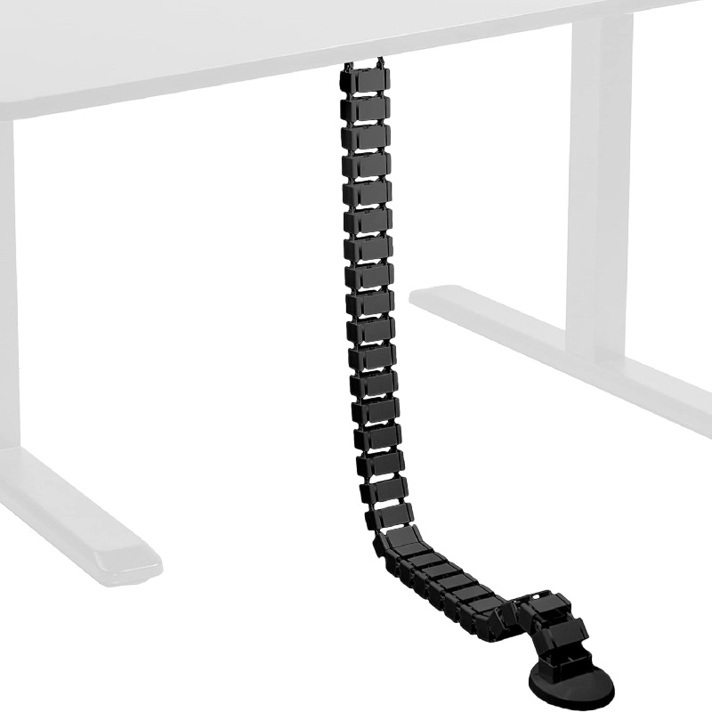 Wire Spine Cable Sleeve Under  - Cable Tray Under Desk 评论和价格