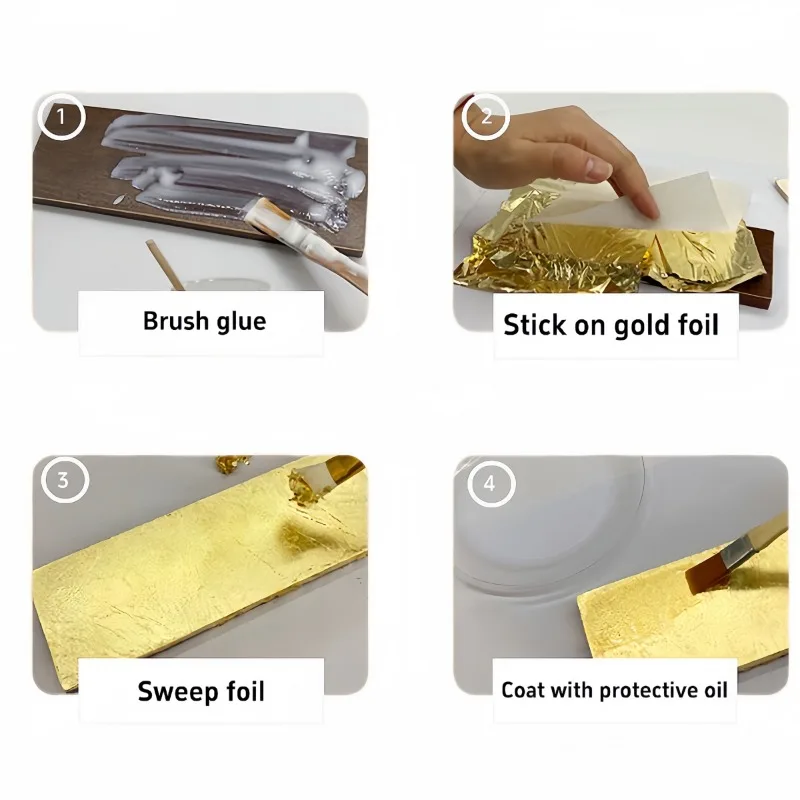 Gold Leaf Sheets 10 Pieces for - Office Furniture Jb 评论和价格