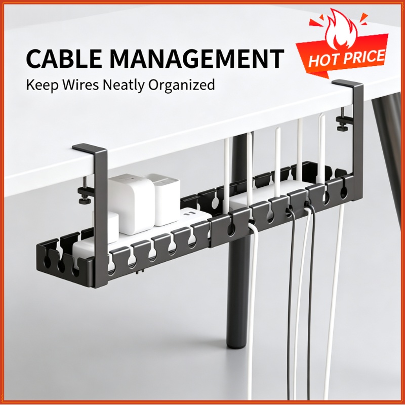 Telescopic Under Table Storage - Cable Tray Under Desk 评论和价格